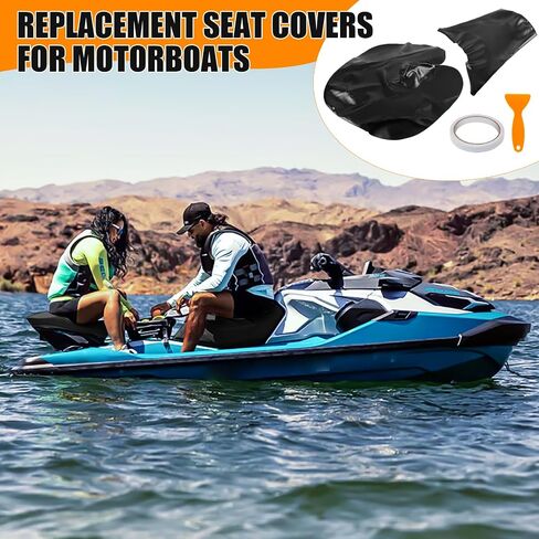 غطاء مقعد بديل لـ SeaDoo 2002-2006 GTX 4-Tec SC LTD SC / 2005-2009 RXT RXT-X 255/2003-2008 Wake 155 215/2002-2003 GTX DI، حماية المقعد الجلدي المناسب حسب الطلب in Saudi Arabia
