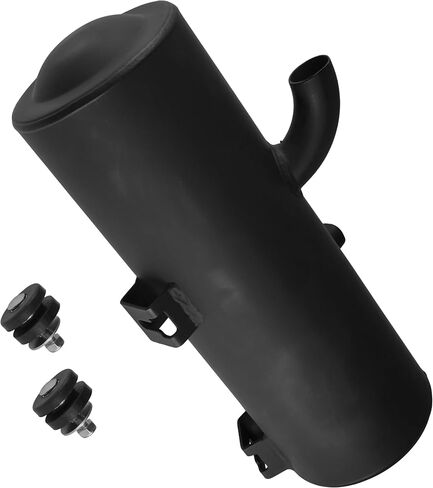 Caltric Black Weld Exhaust Muffler Silencer Compatible with Polaris Sportsman 700 4X4 2002-2007 in Saudi Arabia