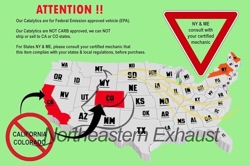 Exhaust Manifold, Catalytic, Resonator, and Muffler Kit Compatible for 2007-2009 Toyota Camry 2.4L | EPA-Approved | Stainless Steel | Northeastern Exhaust | Free Gaskets and Clamp Included in Saudi Arabia