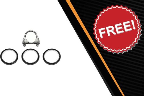 Exhaust Manifold, Catalytic, Resonator, and Muffler Kit Compatible for 2007-2009 Toyota Camry 2.4L | EPA-Approved | Stainless Steel | Northeastern Exhaust | Free Gaskets and Clamp Included in Saudi Arabia