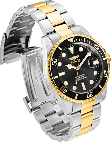 Invicta Pro Diver Quartz Black Dial Two-Tone Men's Watch 33269 in Saudi Arabia