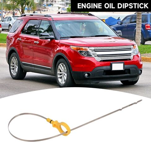 Engine Oil Dipstick Oil Level Dipstick - Compatible for Ford Police Interceptor Sedan 3.5L V6 - Flex, 3.5L V6 - Gas 2015-2016 [Base] - Replace Part DG1Z-6750-AB in Saudi Arabia