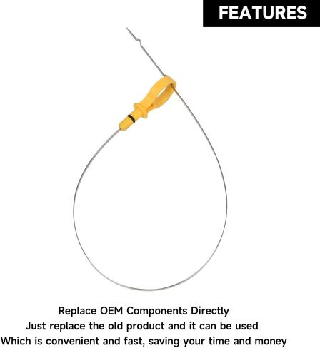 Engine Oil Dipstick Oil Level Dipstick - Compatible for Ford Police Interceptor Sedan 3.5L V6 - Flex, 3.5L V6 - Gas 2015-2016 [Base] - Replace Part DG1Z-6750-AB in Saudi Arabia