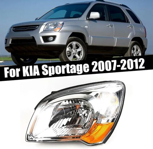 Car Accessories Front Headlight Signal Lamp Driving lamp Electric Head Light Housing Without Bulbs,For KIA Sportage 2007-2012 in Saudi Arabia