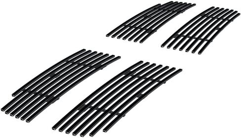 APS Compatible with Dodge Dakota 2005-2007 Main Upper Stainless Steel Black 8x6 Horizontal Billet Front Grill Grille Insert D66471J in Saudi Arabia