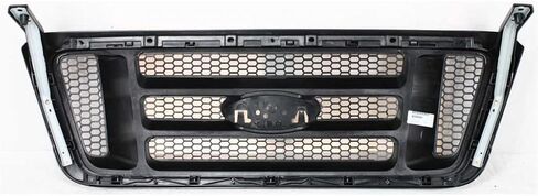 For Ford F-150 2004-2008 Grille Horizontal Bar Honeycomb Insert Painted Black | Replacement For FO1200414 | 4L3Z8200BAPTM in Saudi Arabia