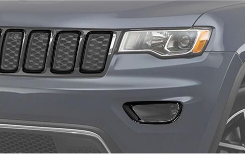 Jimen Fit for Jeep Grand Cherokee 2014-2016, 7PCS Grille Inserts Cover & 2PCS Front Fog Light Bezel Trim in Saudi Arabia