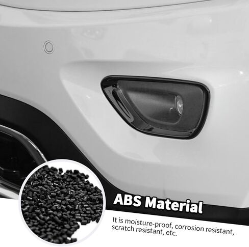 Jimen Fit for Jeep Grand Cherokee 2014-2016, 7PCS Grille Inserts Cover & 2PCS Front Fog Light Bezel Trim in Saudi Arabia