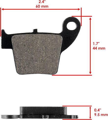 Caltric Front Rear Brake Pads Compatible with Honda Crf250 Crf 250 Crf250R Crf 250R 2004-2024 Front Rear Pads in Saudi Arabia