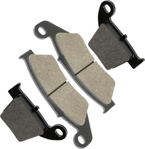 Caltric Front Rear Brake Pads Compatible with Honda Crf250 Crf 250 Crf250R Crf 250R 2004-2024 Front Rear Pads in Saudi Arabia