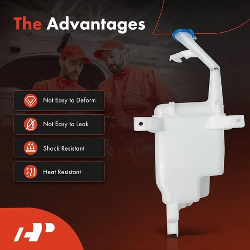 A-Premium Windshield Washer Reservoir Compatible with Select Nissan Models - Versa Note 2014-2019, with (Washer Pump/Filler Neck/Cap/Hose/Bracket) - Replace# 289103WC0A in Saudi Arabia