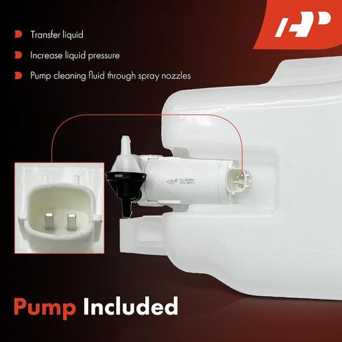 A-Premium Windshield Washer Reservoir Compatible with Select Nissan Models - Versa Note 2014-2019, with (Washer Pump/Filler Neck/Cap/Hose/Bracket) - Replace# 289103WC0A in Saudi Arabia
