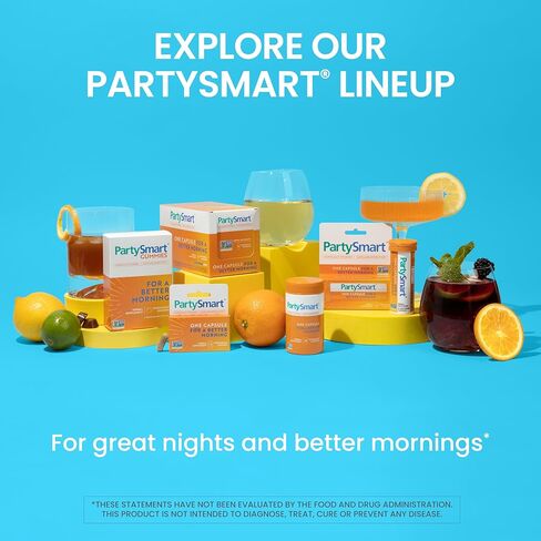 Himalaya PartySmart, One Capsule for a Better Morning, Plant-Based Liver Support for a Better Morning After Drinking, Clinically Studied, Non-GMO Project Verified, 28 Capsule Larger Size in Kuwait