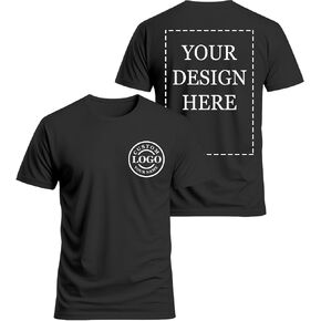 Custom T Shirts for Men Women,Personalized Shirts with Photo Logo Text,Customized T-Shirt for Front & Back Print in Saudi Arabia