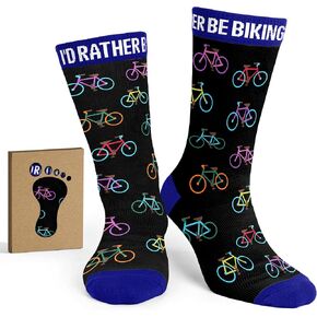 VICRAZY Cycling Socks - Gifts for Cyclists, Best Cycling Socks for Men –, Biking Accessories, Bike Gear, Mountain Bike Accessories, and Funny Biker Gifts for Men Who Love Riding and Adventure in Kuwait