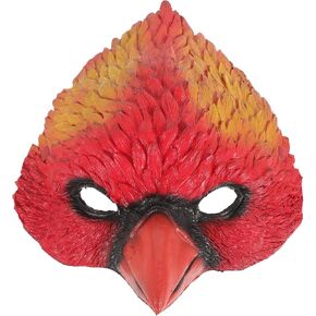 1 Pc Halloween Bird Mask for Adults Creative Carnival Mask Bird Face Red Craft for Party in Kuwait