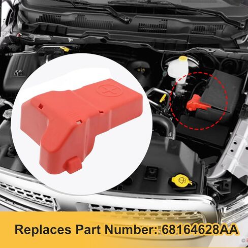 68164628AA Under Hood Positive Battery Terminal Post Cover, Replacement for Dodge Ram 1500 2500 3500 4500 5500 4.7V8 5.7V8 2013 2014 2015 2016 2017 2018 in Saudi Arabia