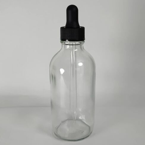 12 عبوة 4 أونصة (120 مل) زجاجة قطارة زجاجية. زجاجة زيت عطري مع قطارة عين زجاجية. لزجاجات المختبر وزجاجات الكحول وتعقيم زجاجات المياه (العنبر) in Kuwait
