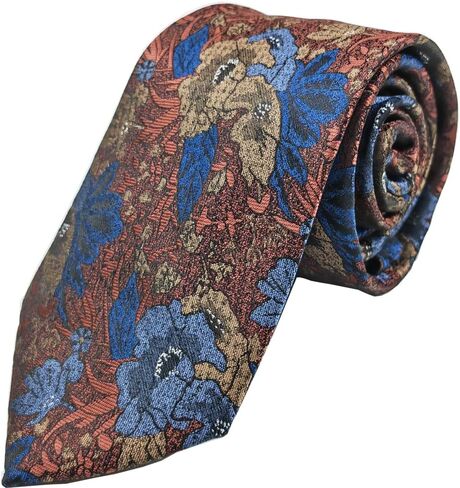 Wintrade 3.15in/8cm Mens Tie, Jacquard Floral Formal Polyester Classic Check Necktie for Business Wedding in Saudi Arabia