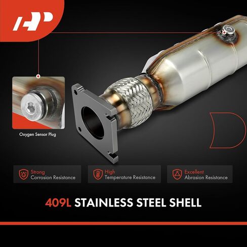 A-Premium Catalytic Converter with Gasket Kit Direct-Fit Compatible with Chrysler Sebring 2001-2006 & Dodge Stratus 2001-2006, Neon 2000-2004 & Plymouth Neon 2000-2001, E.P.A. Compliant in Saudi Arabia