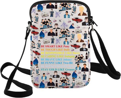 G2TUP Outside Inspired Crossbody Bag Johnny & Dallas & Pony Fans Gift 80s Movie Stay Gold Shoulder Bag Outside Merch in Saudi Arabia