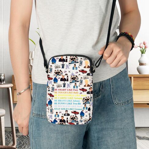 G2TUP Outside Inspired Crossbody Bag Johnny & Dallas & Pony Fans Gift 80s Movie Stay Gold Shoulder Bag Outside Merch in Saudi Arabia