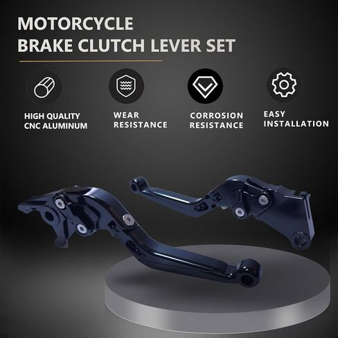 Brake Clutch Lever Set Replacement for Honda CBR650R CBR650F CB650F CB650R 2014-2023 / NC700 NC750 S/X 2016-2020 Adjustable Folding Extendable Aluminum Motorcycle Handlebar Levers(Titanium) in Saudi Arabia