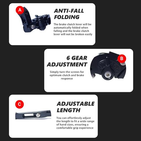 Brake Clutch Lever Set Replacement for Honda CBR650R CBR650F CB650F CB650R 2014-2023 / NC700 NC750 S/X 2016-2020 Adjustable Folding Extendable Aluminum Motorcycle Handlebar Levers(Titanium) in Saudi Arabia