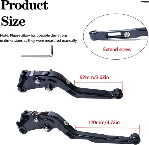 Brake Clutch Lever Set Replacement for Honda CBR650R CBR650F CB650F CB650R 2014-2023 / NC700 NC750 S/X 2016-2020 Adjustable Folding Extendable Aluminum Motorcycle Handlebar Levers(Titanium) in Saudi Arabia