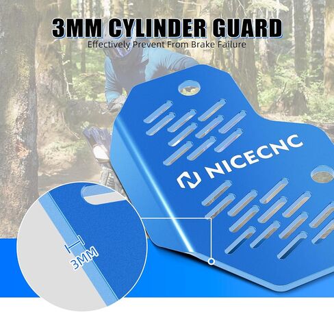 NICECNC Rear Brake Master Cylinder Guard Cover Compatible with Yamaha Raptor 700 YFM700 2013 2015 2016 2017 2018-2024, Raptor 700 YFM700R 2006 2007 2008 2014, YFZ450R 2009-2024 See Fitments Blue in Saudi Arabia