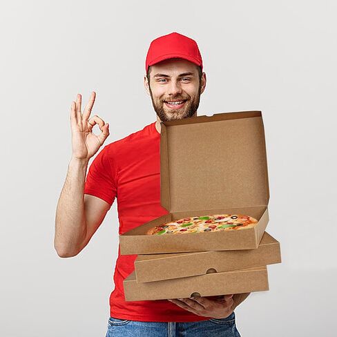 MUMULULU 8PCS Pizza Boxes 12x12x1.9 Inch White Pizza Box For Homemade Pizzas and Crafts in Saudi Arabia