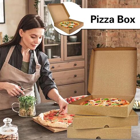 MUMULULU 8PCS Pizza Boxes 12x12x1.9 Inch White Pizza Box For Homemade Pizzas and Crafts in Saudi Arabia