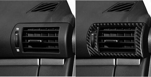 NVCNX ألياف الكربون الفاخرة الحقيقية لملحقات Lexus RX350 RX450h 2010-2012 2011 لوحة عدادات السيارة نظام المعلومات والترفيه CD غطاء لوحة الراديو زخرفة داخلية سميكة تراكب ملصق مائي 8 قطع in Kuwait