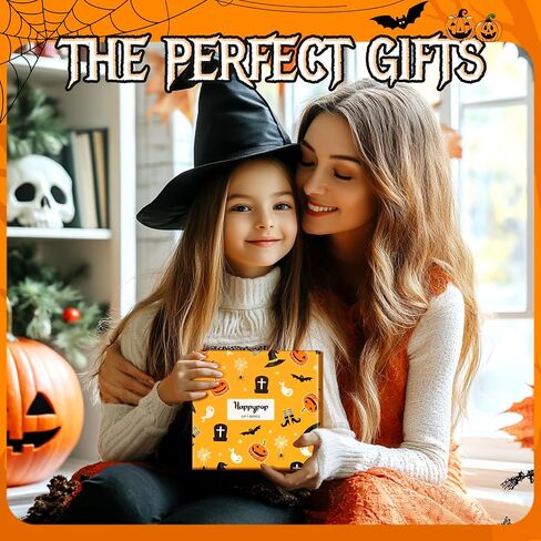 Boo Basket Stuffers - هدايا الهالوين للنساء والرجال البالغين، جوارب مخيفة وبطاقات سلسلة مفاتيح شبح للأصدقاء والمراهقين in Saudi Arabia