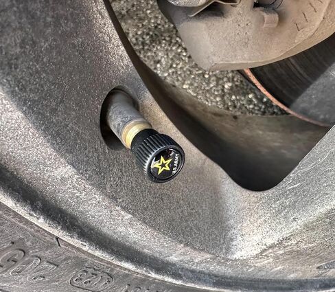 Tire Valve Stem Cap with US Army Emblem for Car Pickup Motorcycle Bike Golf Cart ATV Spyder Patriotism Courage Honor Veterans Military in Saudi Arabia