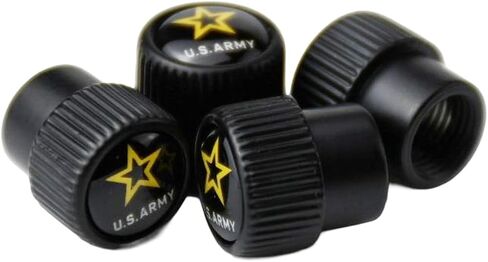 Tire Valve Stem Cap with US Army Emblem for Car Pickup Motorcycle Bike Golf Cart ATV Spyder Patriotism Courage Honor Veterans Military in Saudi Arabia
