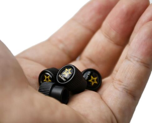 Tire Valve Stem Cap with US Army Emblem for Car Pickup Motorcycle Bike Golf Cart ATV Spyder Patriotism Courage Honor Veterans Military in Saudi Arabia