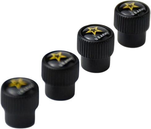 Tire Valve Stem Cap with US Army Emblem for Car Pickup Motorcycle Bike Golf Cart ATV Spyder Patriotism Courage Honor Veterans Military in Saudi Arabia