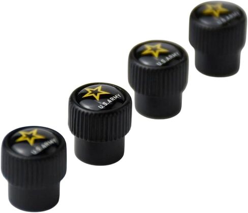Tire Valve Stem Cap with US Army Emblem for Car Pickup Motorcycle Bike Golf Cart ATV Spyder Patriotism Courage Honor Veterans Military in Saudi Arabia