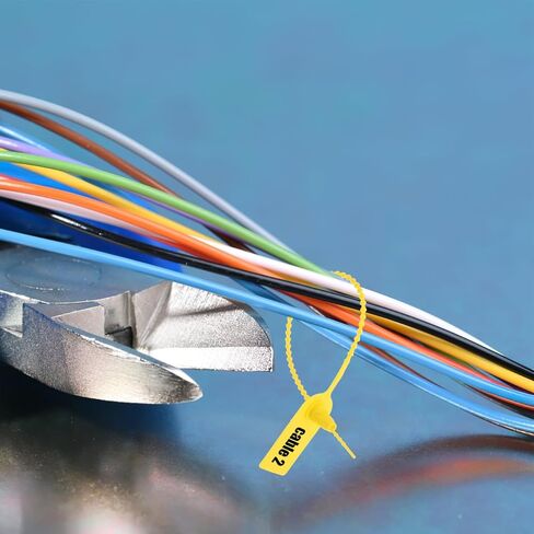 100pcs Shipping Label Self-locking Safety Zip Ties Fire Extinguishers Zip Ties Zip Tie Fasteners Zip Lock Compact Tamper Proof Seals Zip Tie Labels Zip Tie Tags in Saudi Arabia
