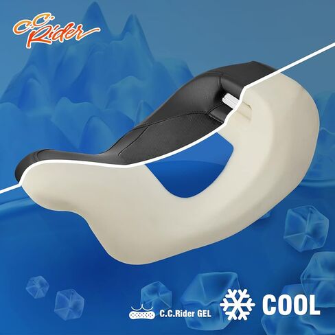 نسخة. مقعد السائق والراكب رايدر جل 2 أب مناسب لدراجة Harley CVO Touring Street Glide Road King Glide Electra Glide 2009-2023 in Kuwait