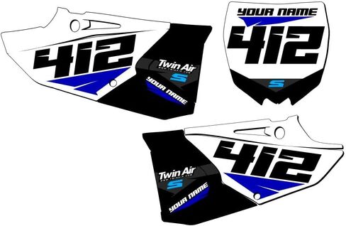2022-2025 YZ 125 SG64 مجموعة لوحات أرقام MX مخصصة Senge Graphics Kit متوافقة مع Yamaha in Saudi Arabia