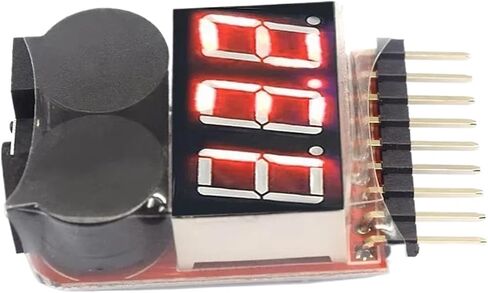1-8S يبو/ليثيوم أيون/Fe هليكوبتر طائرة قارب الخ بطارية الجهد 2 IN1 تستر الجهد المنخفض صفارة إنذار in Saudi Arabia