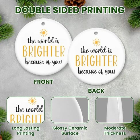 Friendship Gifts for Women Friends, Christmas Ornaments 2024 - Christmas, Birthday Gifts for Women Friendship, BFF, Friends Christmas Ornaments - Christmas Decorations Ceramic Ornaments in Saudi Arabia
