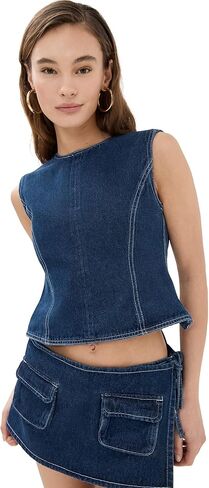 Denim Countryside Top by Lioness in Saudi Arabia