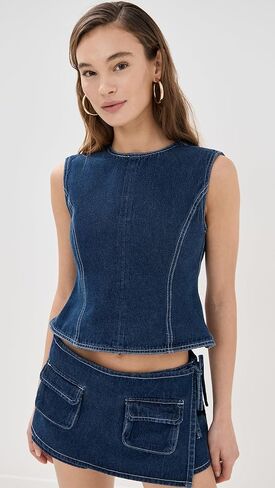 Denim Countryside Top by Lioness in Saudi Arabia