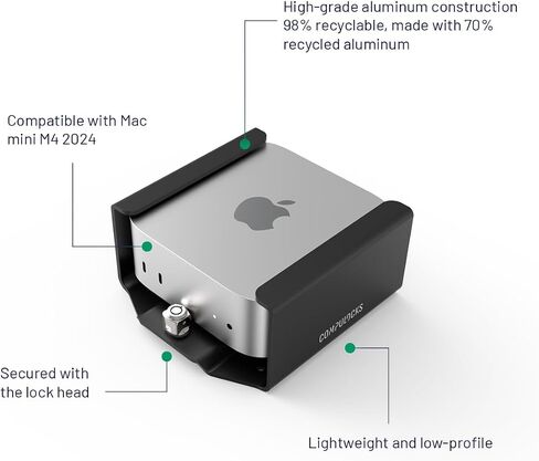 Compulocks Mac mini M4 2024 Secure Mount with Lock Head in Kuwait