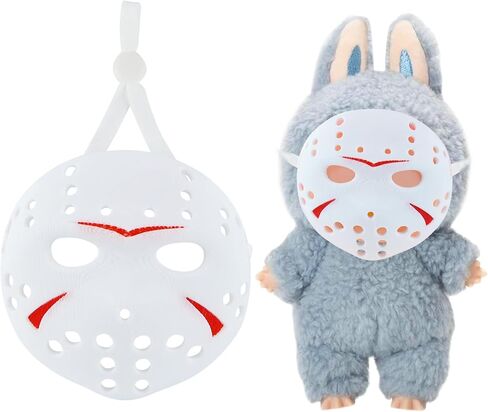 Halloween Mask Doll Clothing Accessories For 17cm Monstes Doll Dress Up Ghost Mask, No Dolls in Kuwait