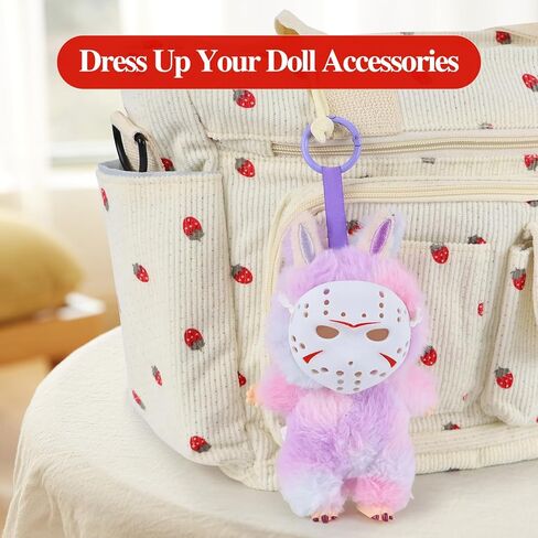 Halloween Mask Doll Clothing Accessories For 17cm Monstes Doll Dress Up Ghost Mask, No Dolls in Kuwait