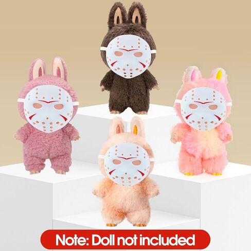 Halloween Mask Doll Clothing Accessories For 17cm Monstes Doll Dress Up Ghost Mask, No Dolls in Kuwait